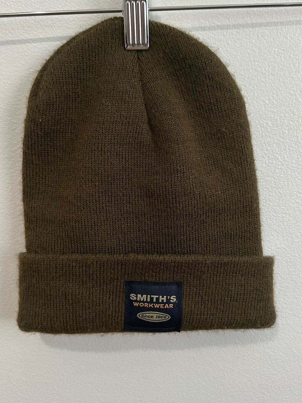 Olive Green Knit Beanie - Unisex Winter Hat